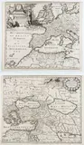 Francois Halma, Romani Imperii Occidentalis et Orientalis Decriptio Geographica Auct, 1700, Printed on two sheets yet to be joined. Engraving and etching