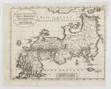 Isaak Tirion, Carta Accurata dell' Imperio del Giappone, Engraving and etching