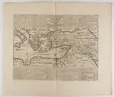 Henri Abraham Chatelain, Chaine de L'Histoire Sacree | Carte pour conduire à l'intelligence de l'histoire sacrée... | Carte Historique ... la vocation de St. Paul | Epoques Anciennes depuis le Deluge jusqu'a la Vocation d'Abr, Lot of four prints: Chaine de L'Histoire Sacree: Chain De L'Histoire Prophane Cards to lead to the intelligence