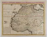 Henri Abraham Chatelain, Carte de la Barbarie Nigritie et de la Guinee avec les Pays Voisins, Etching and engraving