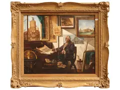 Curt Echtermeyer, The architect, oil on canvas