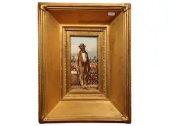 William Aiken Walker, The cotton picker, oil on cardboard