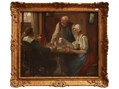 Victor Schivert, The Ace of Hearts, oil on canvas