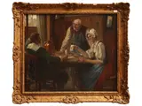 Victor Schivert, The Ace of Hearts, oil on canvas