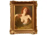 Mária Szánthó, Female nude, oil on canvas