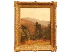 Frank Walton, Forest landscape, oil on canvas