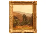 Frank Walton, Forest landscape, oil on canvas