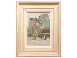 Arnold Borisovich Lakhovsky attribuito, Paris 1926, oil on cardboard
