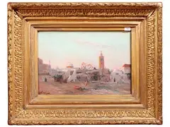 Rue de la Casba in Tunis by Maxime Noiré, oil on canvas, offered Sep 2026