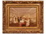 Carlos Barberis, Convivial scene, 1907, oil on cardboard