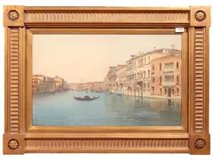 Venice, Grand Canal by Emanuele Brugnoli, watercolor on paper, offered Sep 2026