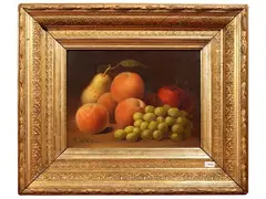 William H. Machen, Still life with fruit, oil on canvas