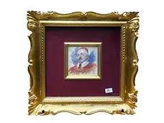 Portrait of Cardinal by Francesco Gioli, watercolor on paper, offered Sep 2026