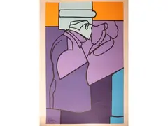 Valerio Adami, Composition, silkscreen