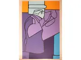 Valerio Adami, Composition, silkscreen