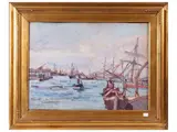 Giovanni March, Libecciata (Livorno Marittina), oil on panel