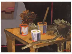 Still life by Renzo Grazzini, oil on panel, offered Sep 2026