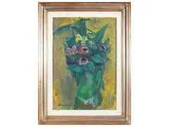 Ugo Capocchini, Vase of Flowers 1965, oil on canvas