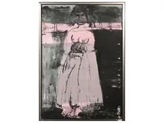 Bruno Cassinari, Figure, lithograph