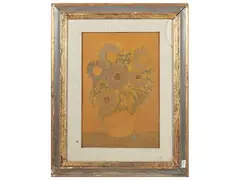 Marcello Boccacci, Vase of Flowers 1968, oil on cardboard