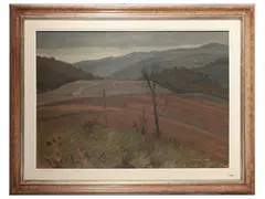 Montagna livornese by Angiolo Volpe, oil on canvas, offered Sep 2026