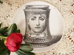 Porcelain plate, Theme and Variations n. 231 by Piero Fornasetti, diameter, offered Jul 2026