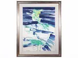Ugo Maffi, Il bosco dell'infanzia 1978, mixed media on paper