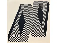 Franco Grignani, Psicoplastica 1970, acrylic on cardboard