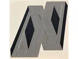 Franco Grignani, Psicoplastica 1970, acrylic on cardboard