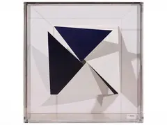 Untitled (Blue and White) (1965) by Hércules Barsotti, silk-screen printing, offered Jul 2026