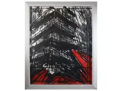Vinicio Berti, Composition 1981, acrylic on canvas