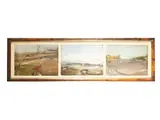 Folco Chiti Batelli, Landscapes, three oil paintings on cardboard