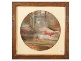 Folco Chiti Batelli, Landscape 1991, oil on cardboard