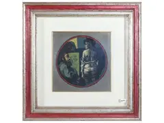 L'Atelier by Fausto Maria Liberatore, oil on canvas cardboard, offered Jul 2026