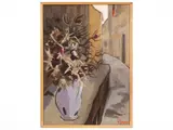 Renzo Grazzini, Vase of flowers, oil on panel