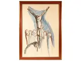 Amalia Ciardi Dupré, Crucifixion 1970, tempera on paper
