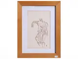 Liubov Sergeevna Popova, Female nude, mixed media on paper applied to cardboard