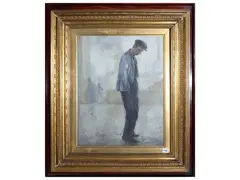 Male figure by Baccio Maria Bacci, oil on canvas, offered Jul 2026