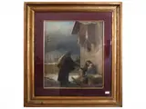 Raffaello Sernesi, Charity, with snow-capped Florence in the background, 1857, oil on canvas