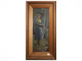 Adolfo Belimbau, Peasant, oil on panel