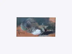 Raffaello Sorbi, Cat, oil on panel
