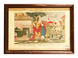 Johann Gottfried Bock, The four phases of the day, series of four hand-colored prints