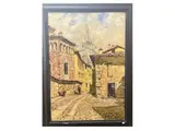 Ivan Karpov, Milano vecchia Via delle Ore, oil on canvas