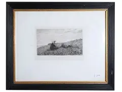 Telemaco Signorini, Spring, engraving