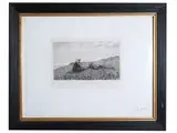 Telemaco Signorini, Spring, engraving