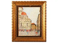 Il Duomo di Firenze 1974 by Fosco Pavi, oil on canvas, offered Jun 2026