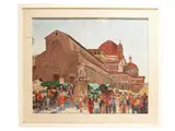 Fosco Pavi, View of the Church of San Lorenzo 1987