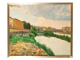 Fosco Pavi, View of Florence from the Arno 1986