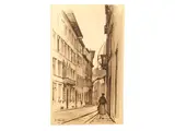 Abramo Scortecci, Views of Florence 1955/56/57, four mixed techniques on paper