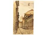 Abramo Scortecci, Views of Florence 1955/56, four mixed techniques on paper
